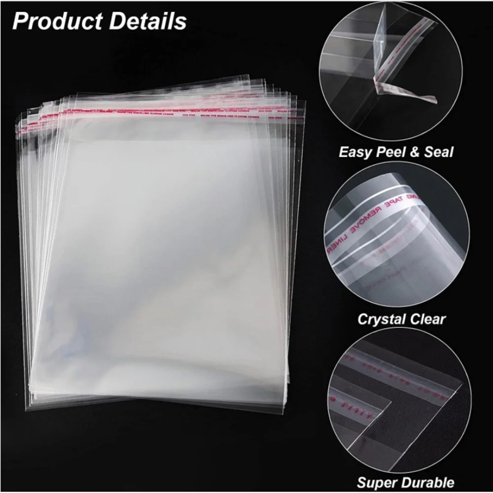 Clear Bag Asso. Sizes 40pcs Bundle 🌿🆕🌿 Bonus:50ct Thank You Stickers Included